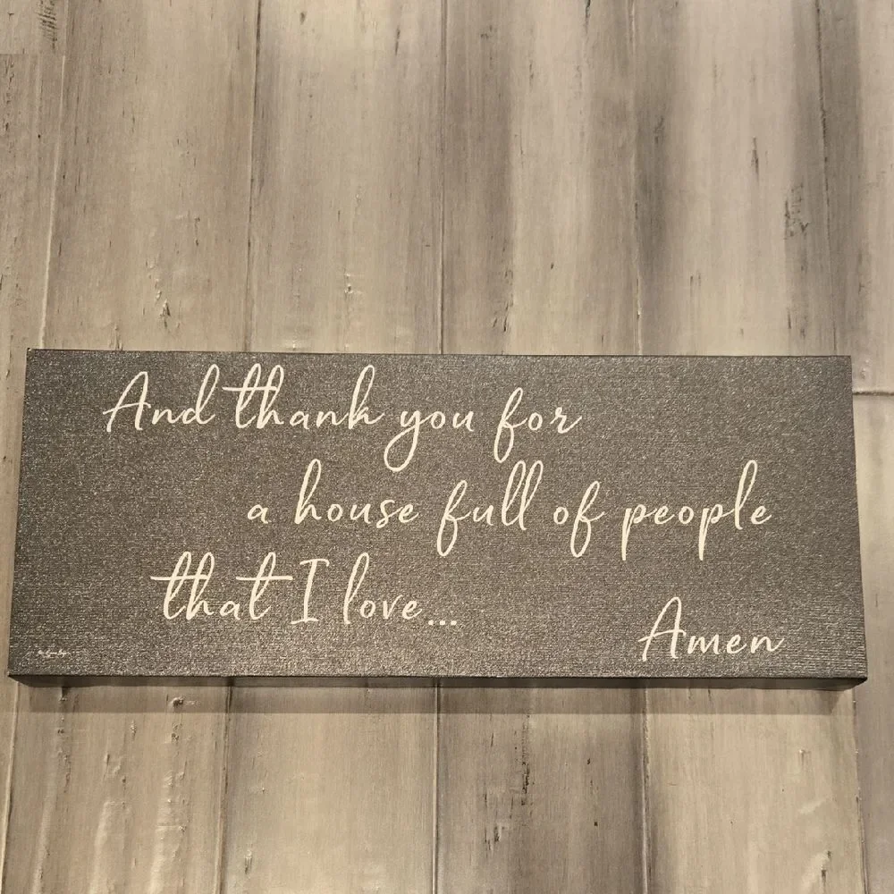 Gray Inspirational Wall Art Decor